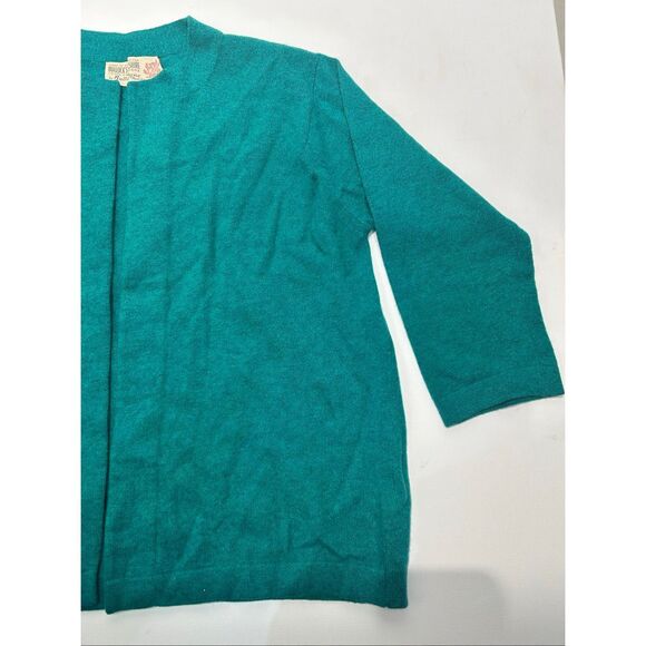 Vtg Ballantyne Of Peebles 100% Cashmere Cardigan Sweater Scotland - Picture 3 of 7